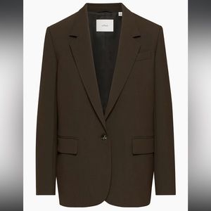 Aritzia Wilfred Generation Brown Blazer